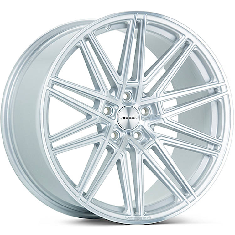 Vossen CV10 SILVER POLISHED FACE 19x8.5 +30 5x112mm 66.6mm - WheelWiz
