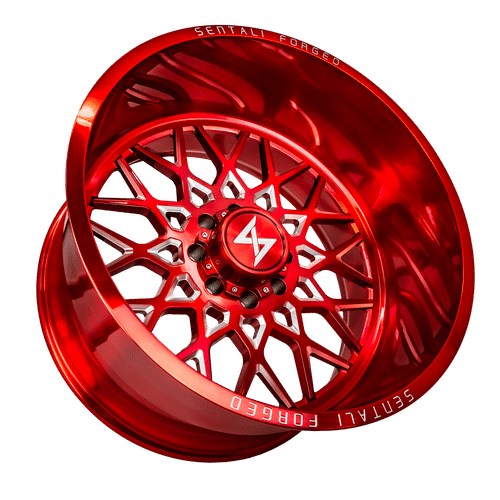 Sentali Forged SF-5 Red Milled 24x16 -99 6x135mm 0mm - WheelWiz