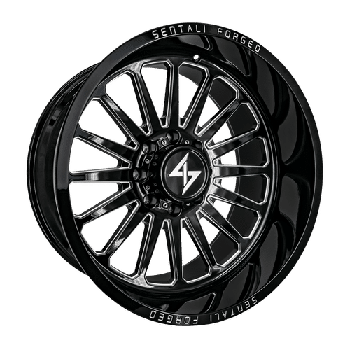 Sentali Forged SF-2 Gloss Black Milled 24x16 -99 8x170mm 0mm - WheelWiz