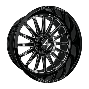 Sentali Forged SF-2 Gloss Black Milled 24x16 -99 8x170mm 0mm - WheelWiz