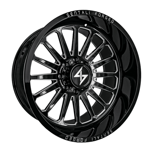 Sentali Forged SF-2 Gloss Black Milled 26x12 -44 6x135mm 87.1mm