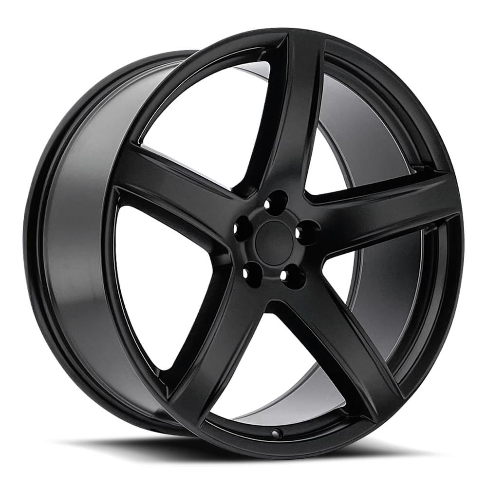 Factory Reproductions FR 77 Satin Black 22x9.5 +18 5x115mm 71.5mm