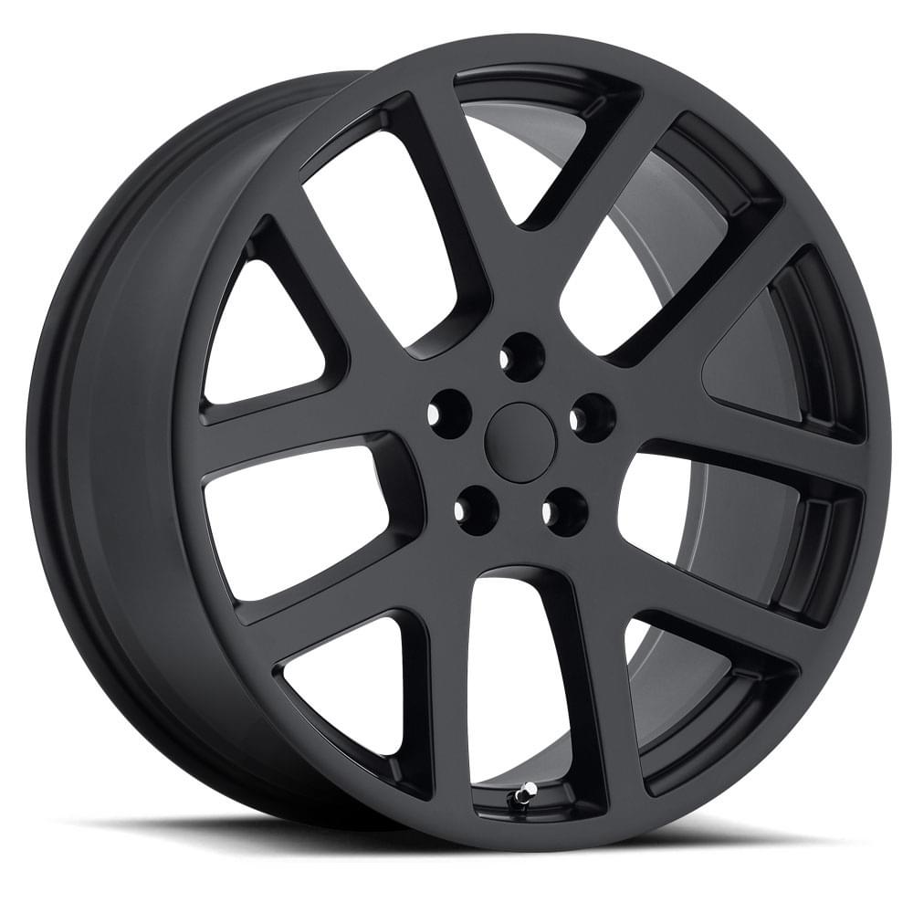 Factory Reproductions FR 64 Satin Black 20x10 +18 5x115mm 71.5mm