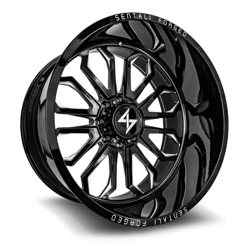 Sentali Forged SF3BM Gloss Black Milled 30x16 -99 8x165.1mm 125.2mm