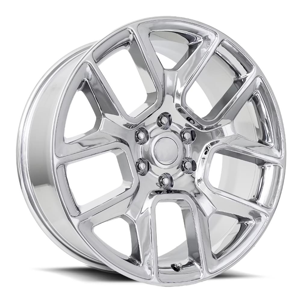 Factory Reproductions FR 76 Chrome 24x10 +15 6x139.7mm 77.8mm