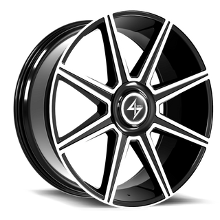 Sentali ARISTOCRAT Gloss Black Machined 24x10 +20 6x135|6x139.7mm 106.1mm