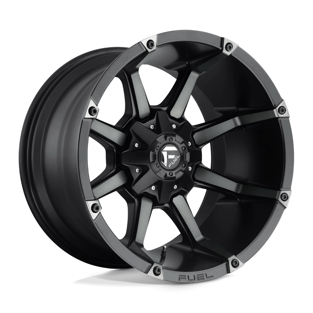 Fuel Offroad D556 COUPLER MATTE BLACK DOUBLE DARK TINT 18x9 +1 8x180mm 124.2mm - Wheelwiz