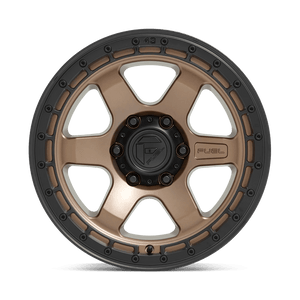 Fuel Offroad D751 BLOCK MATTE BRONZE WITH BLACK RING 18x9 +20 6x139.7mm 106.1mm - Wheelwiz