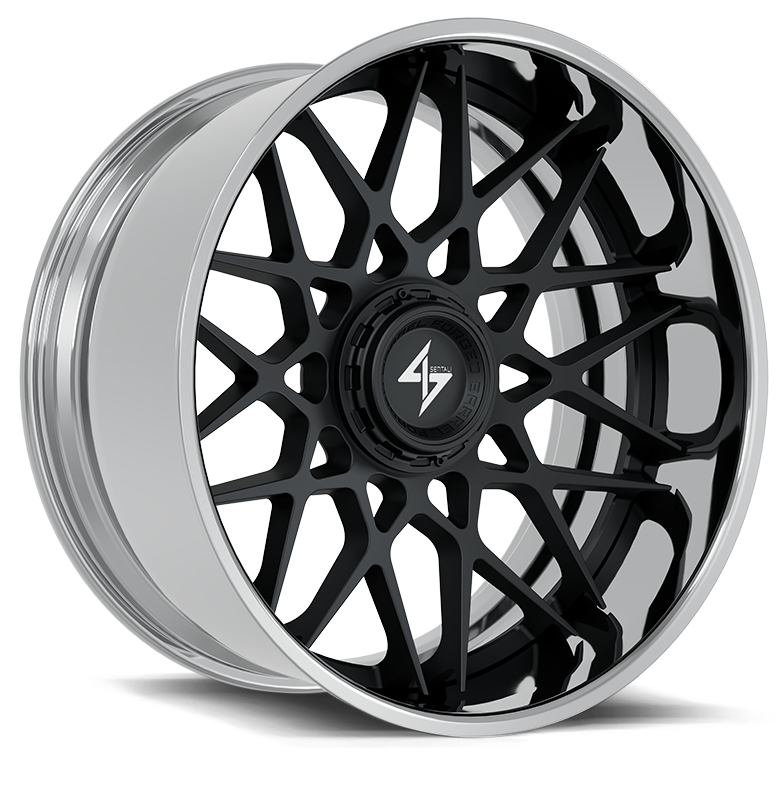 Sentali BFX5 Polished Lip / Gloss Black Centre 26x14 -76 6x135|6x139.7mm 106.1mm - Wheelwiz