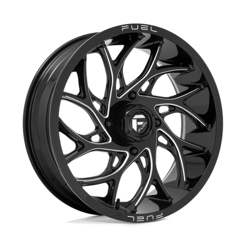 Fuel Offroad D741 GLOSS BLACK MILLED 20x7 +13 4x156mm 132mm - Wheelwiz