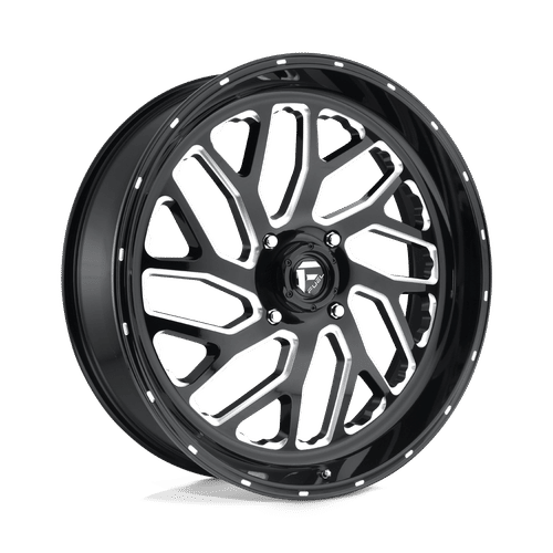Fuel Offroad D581 GLOSS BLACK MILLED 24x7 +13 4x156mm 132mm - Wheelwiz