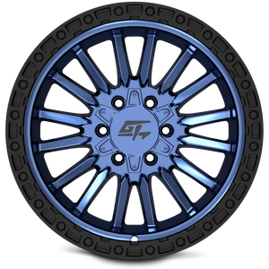 GT Off-Road CHAMBER Black Ring / Midnight Blue Centre 17x10 -18 8x165.1|8x170mm 125.2mm - Wheelwiz