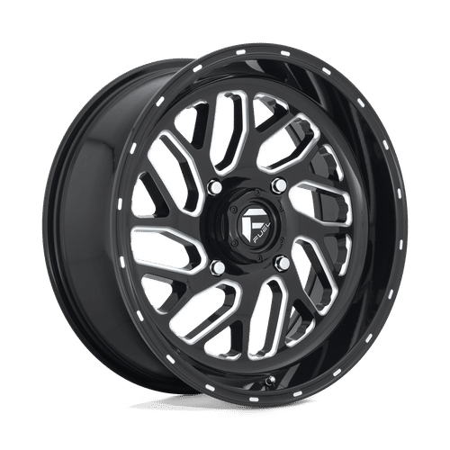 Fuel Offroad D581 GLOSS BLACK MILLED 18x7 +13 4x137mm 110.1mm - Wheelwiz