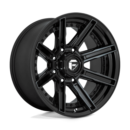 Fuel Offroad D708 GLOSS MACHINED DOUBLE DARK TINT 20x10 -18 8x180mm 124.2mm - Wheelwiz