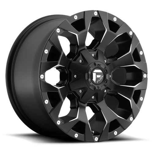 Fuel Offroad D546 ASSAULT Matte Black Milled 17x9 +1 5x114.3|5x127mm 78.1mm - Wheelwiz