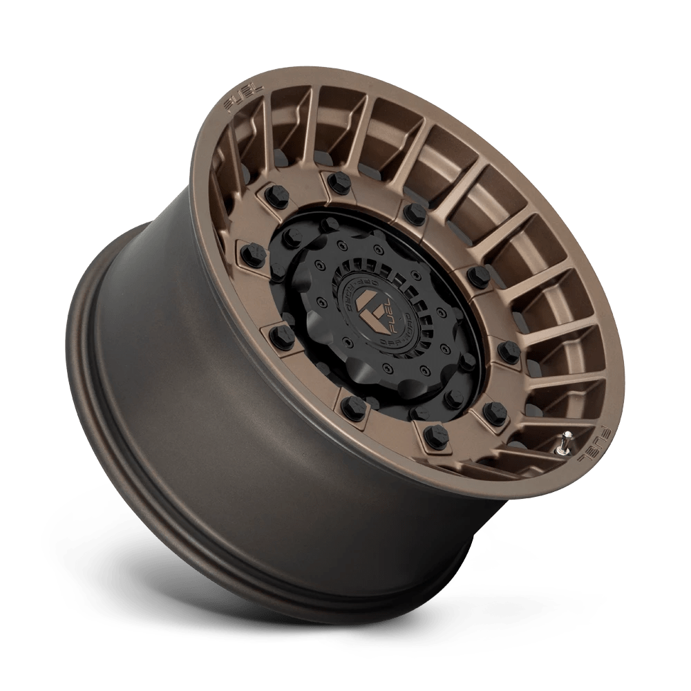 Fuel Offroad D725 MILITIA MATTE BRONZE & BLACK 20x9 +1 5x127|5x114.3mm 78.1mm - Wheelwiz