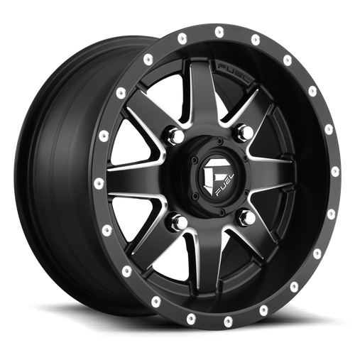 Fuel Off-road D538 MATTE BLACK MILLED 16x7 +13 4x156mm 132mm - Wheelwiz