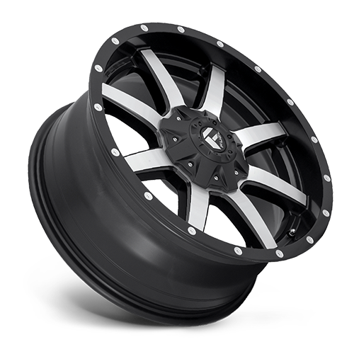 Fuel Offroad D537MAVERICK MATTE BLACK MACHINED 20x10 -12 8x180mm 124.2mm - Wheelwiz