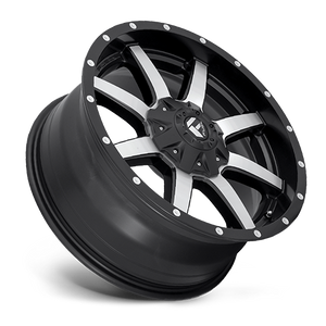 Fuel Offroad D537MAVERICK MATTE BLACK MACHINED 20x10 -12 8x180mm 124.2mm - Wheelwiz