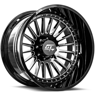 GT Off-Road STRIKE Gloss Black Milled 22x10 -18 8x170mm 125.2mm