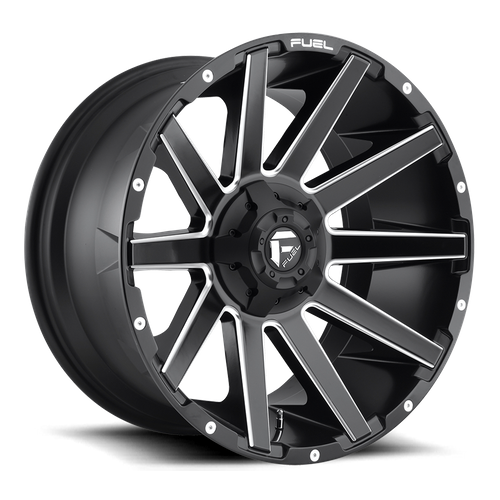 Fuel Offroad D616 CONTRA Matte Black Milled 22x12 -44 5x114.3|5x127mm 78.1mm - Wheelwiz