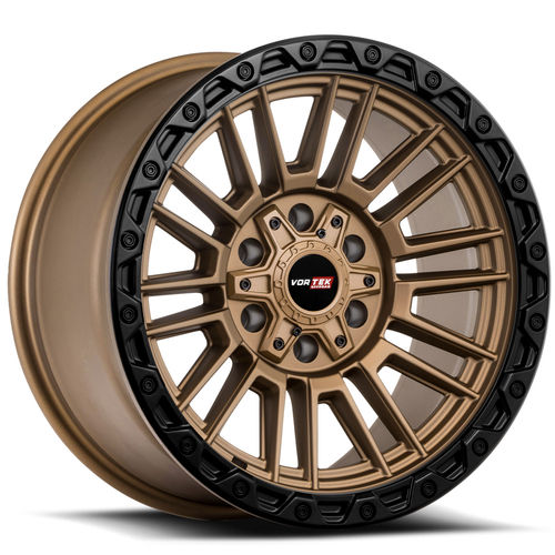 Vortek VRT-604 Matte Bronze Black Bead Ring 17x9 0 8x165.1|8x170mm 125.1mm - Wheelwiz