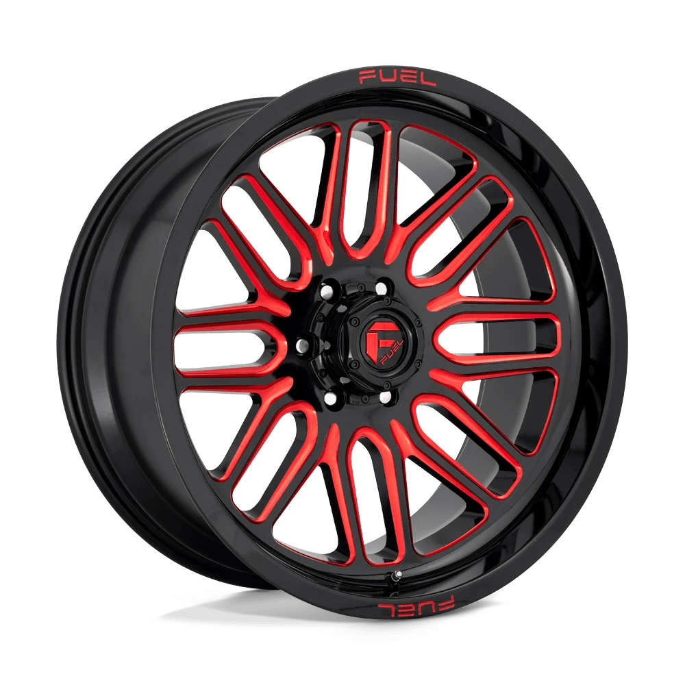 Fuel Offroad D663 IGNITE GLOSS BLACK RED TINTED CLEAR 20x10 -18 6x139.7mm 106.1mm - Wheelwiz