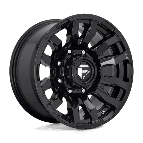 Fuel Offroad D675 GLOSS BLACK 22x10 -18 8x170mm 125.1mm - Wheelwiz