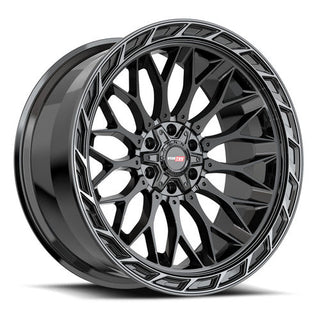 Vortek VRP-503 Black Diamond Cut Ring W/ Dark Tint 22x10 -18 6x135|6x139.7mm 106.1mm