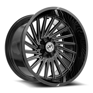 XF Off-Road XF-239 Gloss Black Milled 20x9 +12 5x127|5x139.7mm 78.1mm