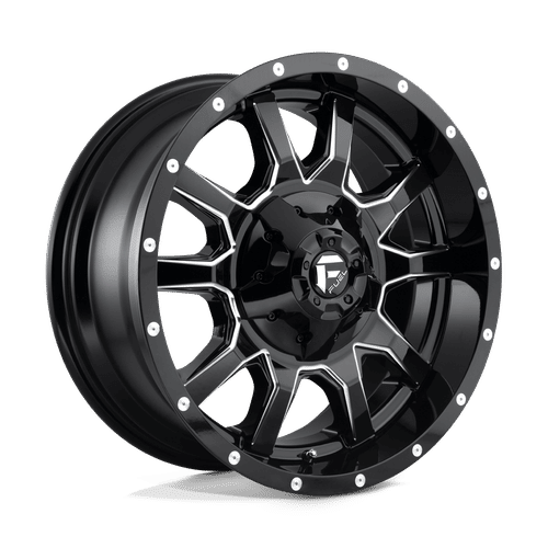 Fuel Offroad D627 GLOSS BLACK MILLED 20x9 +20 8x165.1mm 125.1mm - Wheelwiz
