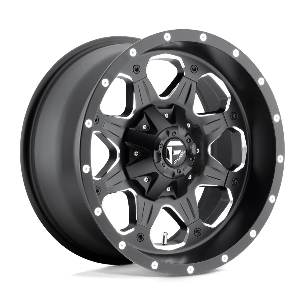 Fuel Offroad D534BOOST MATTE BLACK MILLED 18x9 -12 6x135|6x139.7mm 106.1mm - Wheelwiz