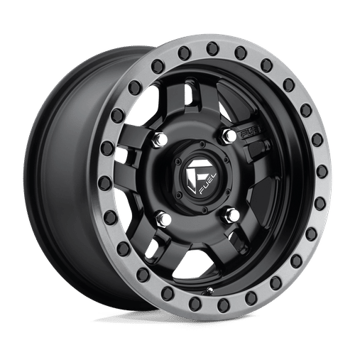 Fuel Offroad D557 MATTE BLACK GUN METAL RING 15x7 +13 4x156mm 132mm - Wheelwiz