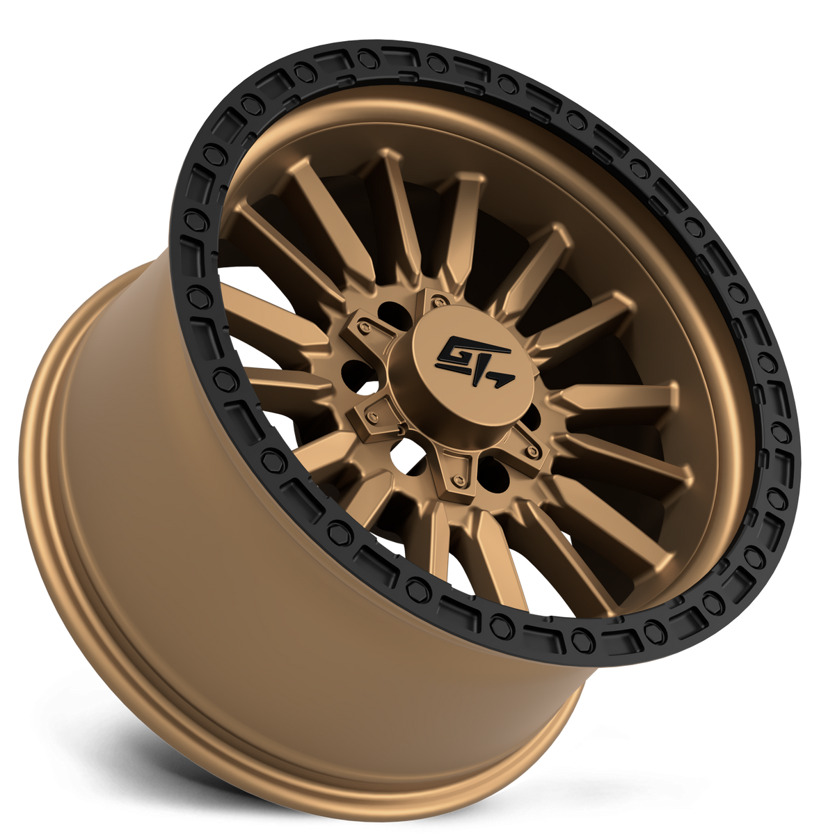 GT Off-Road CHAMBER Black Ring / Matte Bronze Centre 18x12 -44 8x165.1|8x170mm 125.2mm - Wheelwiz