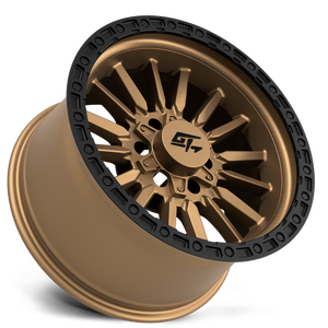 GT Off-Road CHAMBER Black Ring / Matte Bronze Centre 18x12 -44 8x165.1|8x170mm 125.2mm - Wheelwiz
