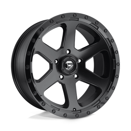 Fuel Offroad D589 MATTE BLACK GLOSS BLACK LIP 17x9 +20 6x139.7mm 108mm - Wheelwiz