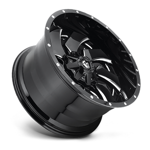 Fuel Offroad D239 CLEAVER GLOSS BLACK MILLED 24x12 -44 8x165.1mm 125.1mm - Wheelwiz