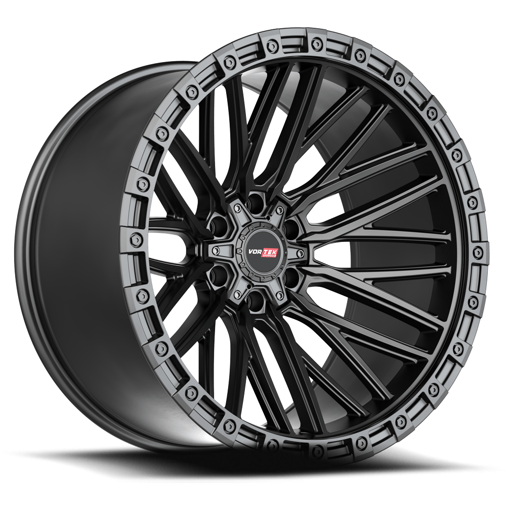 Vortek VRT-608 Matte Black 22x12 -44 5x127|5x139.7mm 78.1mm - Wheelwiz