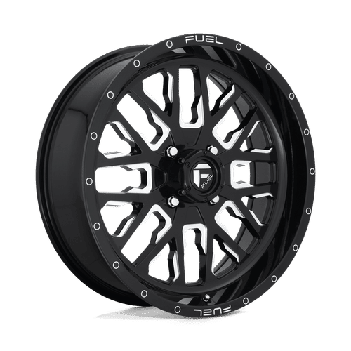 Fuel Offroad D611 GLOSS BLACK MILLED 20x7 +13 4x156mm 132mm - Wheelwiz