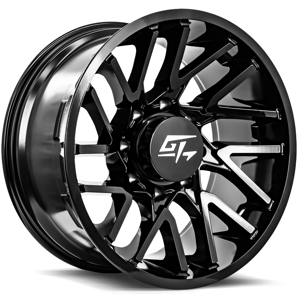 GT Off-Road AGGRESSION Gloss Black 17x9 +12 6x135|6x139.7mm 106.1mm - Wheelwiz