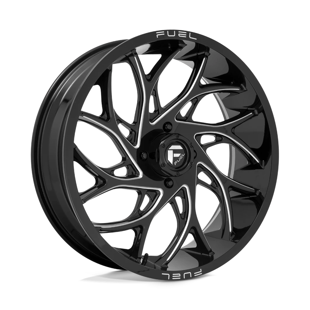 Fuel Offroad D741 RUNNER GLOSS BLACK MILLED 22x7 +13 4x137mm 110.1mm - Wheelwiz