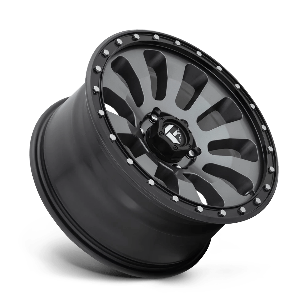 Fuel Offroad D648 TACTIC MATTE GUN METAL BLACK BEAD RING 20x9 +20 5x127mm 71.5mm - Wheelwiz