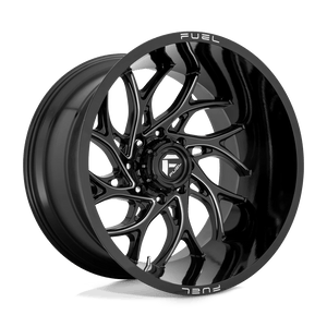 Fuel Offroad D741 RUNNER GLOSS BLACK MILLED 26x14 -75 8x180mm 124.2mm - Wheelwiz