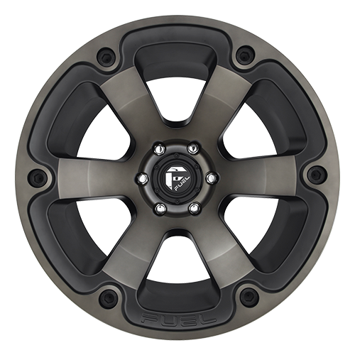 Fuel Offroad D564 BEAST MATTE BLACK DOUBLE DARK TINT 17x9 +35 6x139.7mm 108mm - Wheelwiz