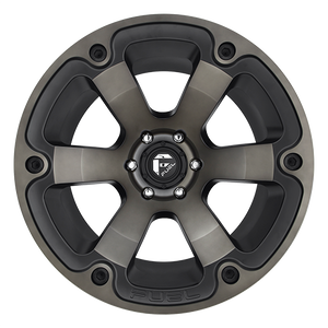 Fuel Offroad D564 BEAST MATTE BLACK DOUBLE DARK TINT 17x9 +35 6x139.7mm 108mm - Wheelwiz