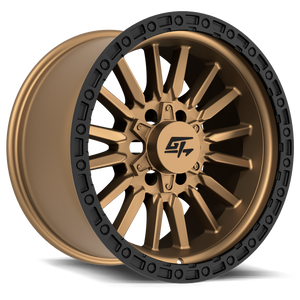 GT Off-Road CHAMBER Black Ring / Matte Bronze Centre 18x10 -18 6x135|6x139.7mm 106.1mm - Wheelwiz