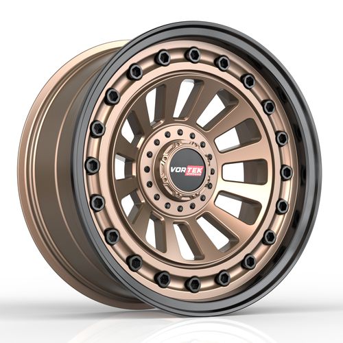 Vortek VRD-702 Matte Bronze Black Bolts / Lip 17x9 +12 5x127|5x139.7mm 78.1mm - Wheelwiz