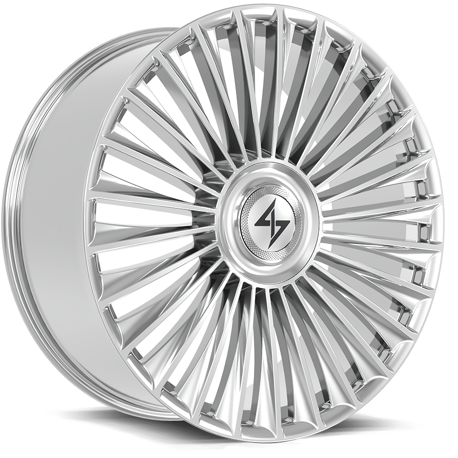 Sentali TURBINE Chrome 24x10 +20 6x135|6x139.7mm 106.1mm - Wheelwiz