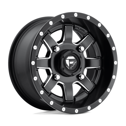 Fuel Offroad D538 MATTE BLACK MILLED 14x7 +13 4x110mm 79.4mm - Wheelwiz