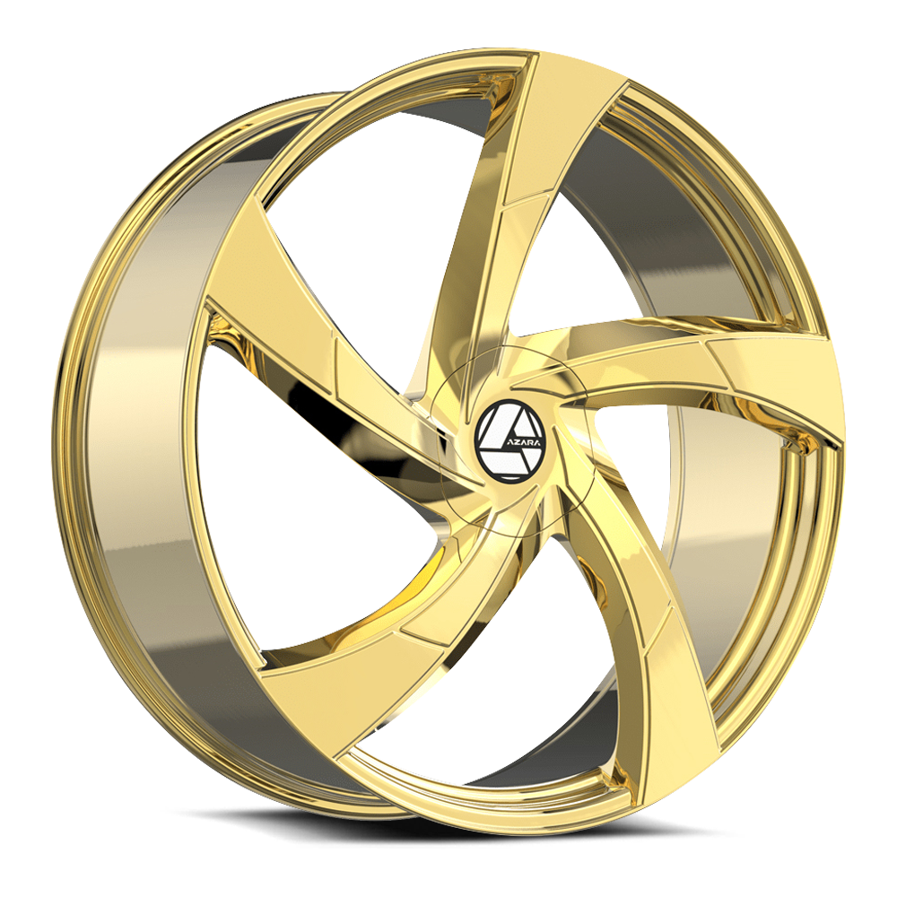 Azara AZA-524 Nano Gold 22x8.5 +35 5x112|5x114.3mm 74.1mm - Wheelwiz